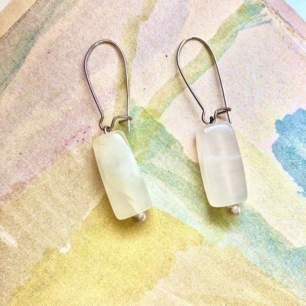 Elegant White Earrings